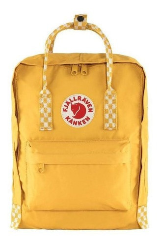 Mochila Fjallraven Kanken Classic Ochre Chess Pattern