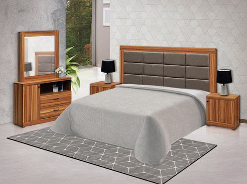 Recamara King Size Alaba Nogal Këssa Muebles