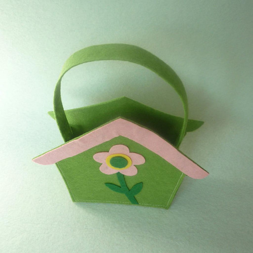 Casa De Pascua Flor Bolsa De Dulces Huevo Bolsas Bolsas De
