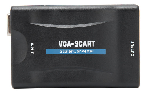 Convertidor De Video Vga A Scart, Adaptador Hd, Suministros