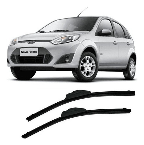 Kit Palhetas Silicone Parabrisa Ford Fiesta 2003 A 2008