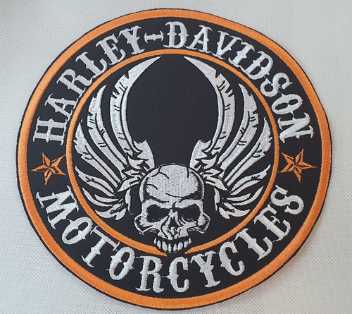 Parche Harley Davidson Calavera Alas Espalda