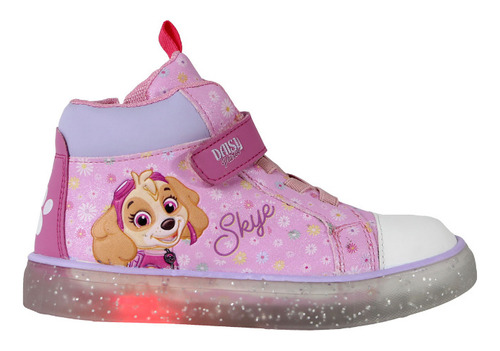 Tenis Bota Niña Paw Patrol Skye Luces Led Patrulla Original