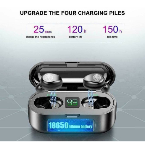 Audífonos Inalámbricos Táctil Bluetooth 120 Horas Powerbank