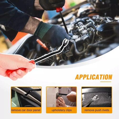 Pinza Saca Seguros Tapiceria Automotor+630pc Clips Plasticos