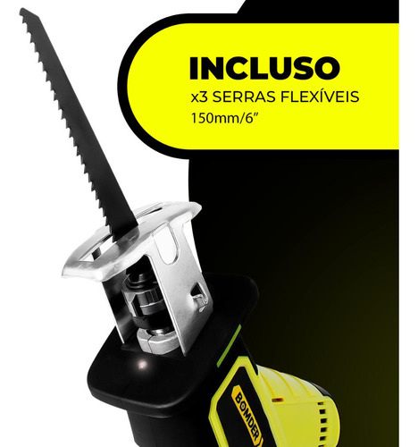 Mini Serra Poda Elétrica Árvore Galhos Bateria 21v Portátil