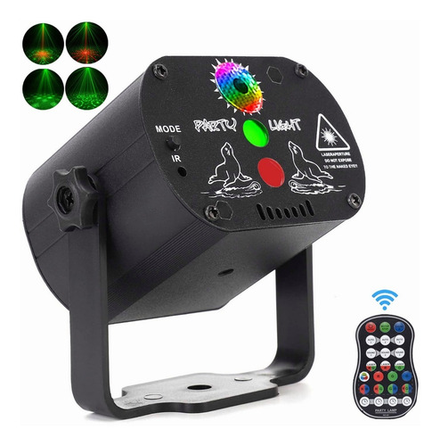 Imagen 1 de 10 de Dj Party Luces Estroboscópicas Fase Proyector Control Remoto
