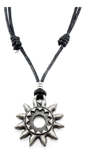 Colgante De Sol Tribal De Metal Bluerica En Collar De Cordón