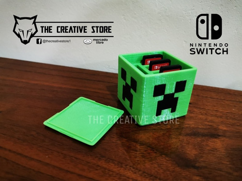 Porta Juegos - Nintendo Switch - Minecraft Creeper