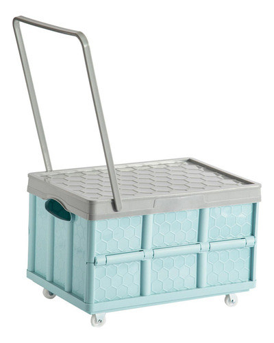 . Contenedor De Almacenamiento Ropa Libros Caja Azul Con