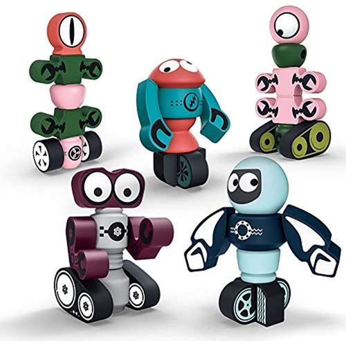 ¿robots Magneticos De Gifts2u? Juego De 35 Bloques Magnetic