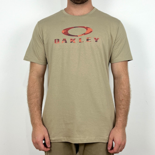 Camiseta Oakley O-bark Camo Tee New Khaki