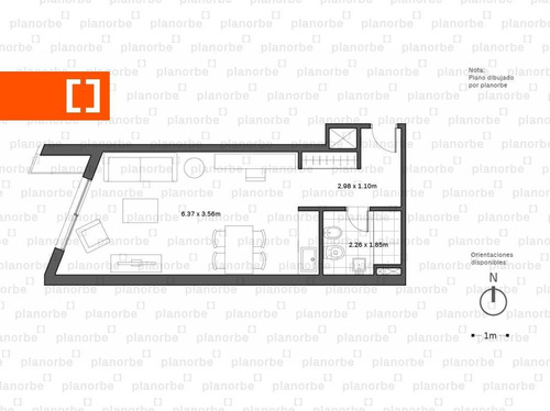 Venta De Apartamento Obra Construcción Monoambiente En Pocitos, Via 21 Unidad 501