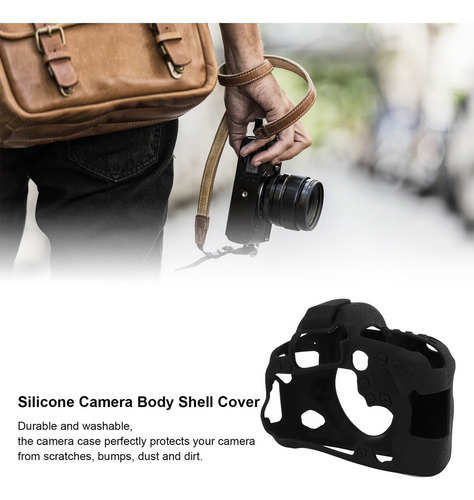 A Capa Protetora De Silicone Macio Para Câmera Canon 6d