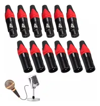 Comprar 10pz Conectores Xlr Canon Electrónica Audio Macho Y Hembra