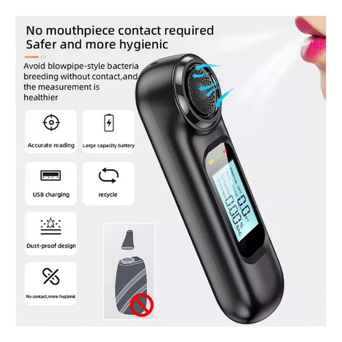 Probador De Alcohol Digital Portátil Con Pantalla Lcd De