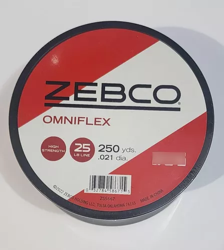 Linea 25 Lb Sedal Zebco Omniflex 228 Mts Caña Pesca Linea