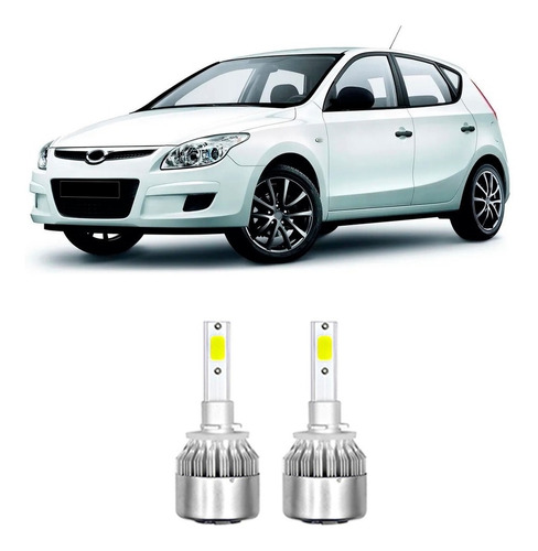 Kit Lâmpada Super Led Para Milha H27 6000k Hyundai I30