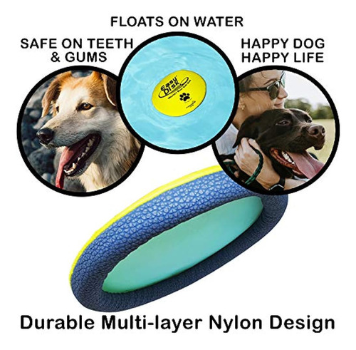 Funsparks Easy Disk Dog Flying Disc - Juguete Interactivo Pa