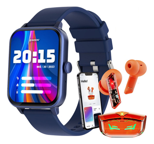 Bundle Smartwatch Era Win Con Audífonos Dark Ninja + Correa