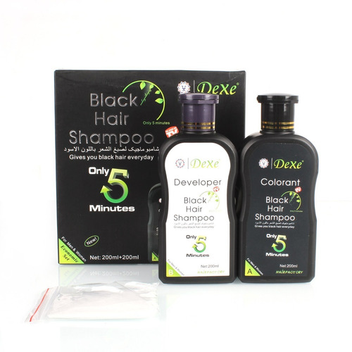 Tinte Shampoo Dexe Black Hair Negro En Frasco