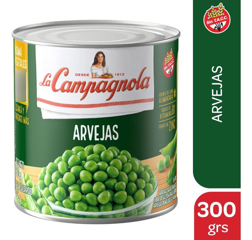 La Campagnola Arvejas Secas X300gr