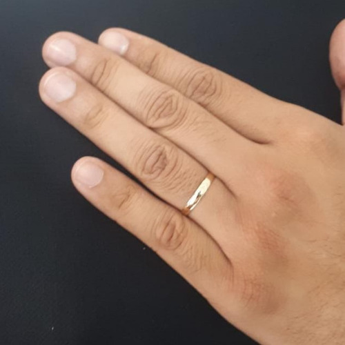 1 Aliança De Moedasantiga Fina 3mm Ou 2mm Abaulada