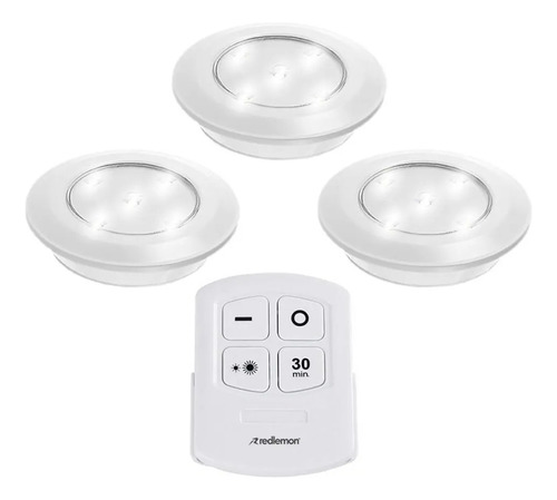 Luz Led Inalámbrica Adherible Control Remoto 3 Led