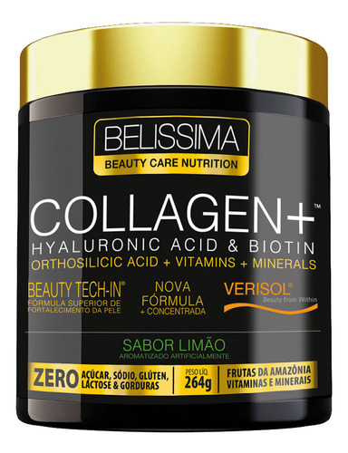 Collagen Plus 264g - Belíssima Belíssima Sabor Limão