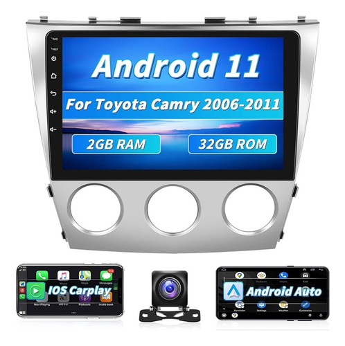 Estereo Toyota Camry 2006-2011 Android Carplay Gps 2+32g