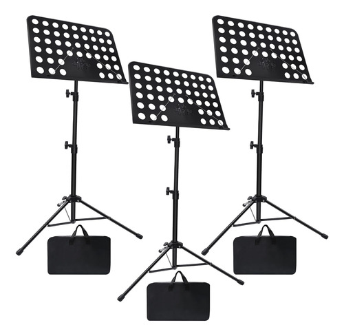 Partido De Partituras, 1/2/3 Pack Stand De Musica Ajustable 