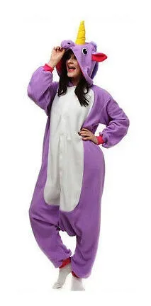 Pijama de unicornio morado hotsell