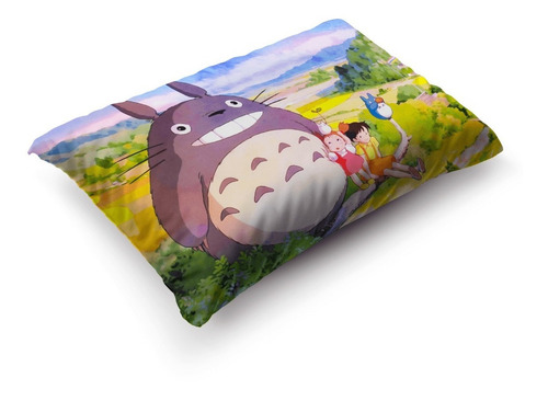 Imagen 3 de 5 de Funda De Almohada Mi Vecino Totoro 70x45cm Vudú Love