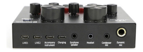 Microfono Condensador Con Soporte Brazo Tarjeta Sonido V8 G3