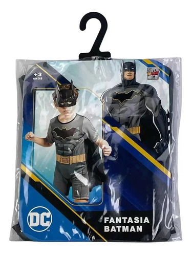 Fantasia Infantil Batman Com Máscara Super Herói - Novabrink