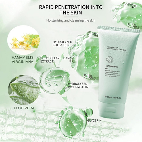 Gel Exfoliante Purificante Limpiador Exfoliante Facial