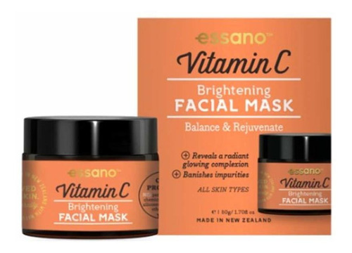 Máscara Facial Iluminadora De Vitamina C De Essano, Equilibr