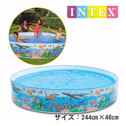Piscina Rígida Intex 244 X 46cm Fácil De Armar