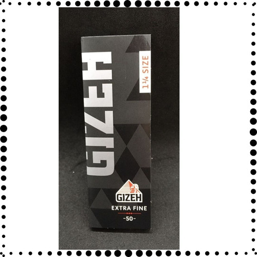 1 Librito Papel Gizeh Black Extra Fine 1 1/4 78m. Alemania.