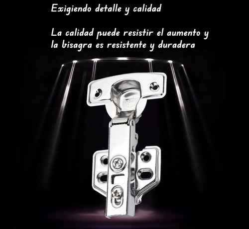 10 Bisagra Bidimensional De Cubierta Completa De Brazo Recto