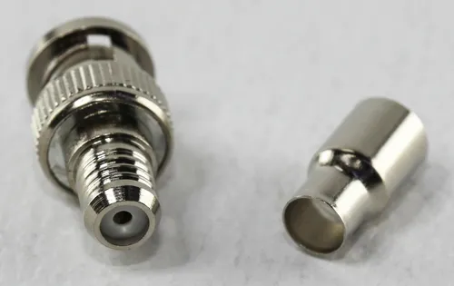 Ficha Conector Bnc Crimpear Coaxil Rg59 Cctv Ja X 10u Htec