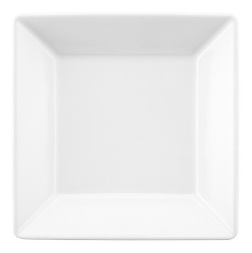 Blanco Plato Hondo Cuadrado 21x21 Cms 2000 X03195