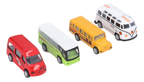 Juego De Juguetes Pull Back Bus, Juego De Rol Para Niños Imp