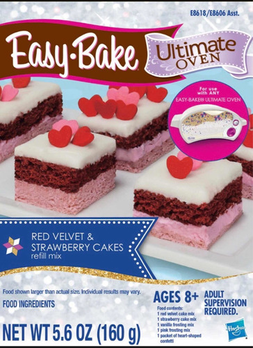 Harina Red Velvet Micro Hornito Easy Bake Juguete Xtreme