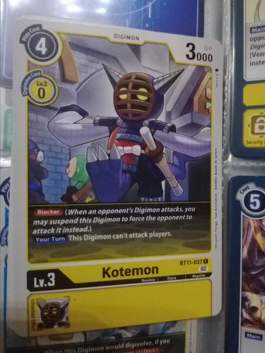 Kotemon - Dimensional Phase (bt11) Carta Digimon