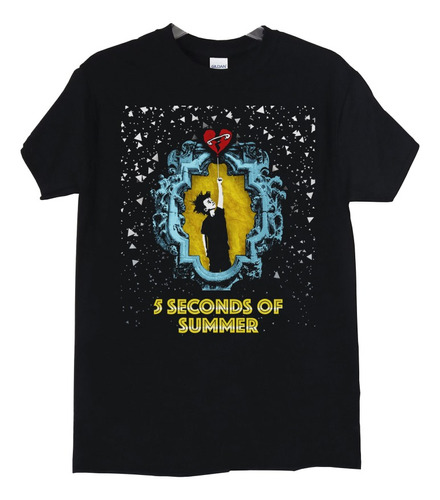 Polera 5 Seconds Of Summer Boy Poster Rock Abominatron