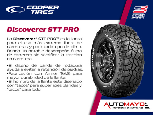 Set 2 Llantas Discoverer Stt Pro Cooper Lt275/65r18 120q