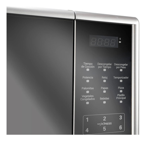 Horno De Microondas Mirage Xwave Mwd031e Plata 1.1 Ft³ 1000w