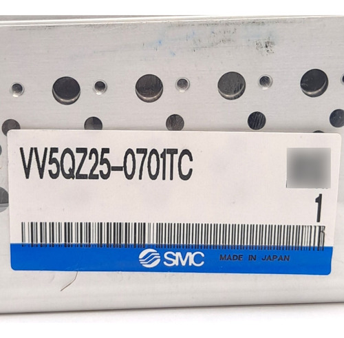 Smc Vv5qz25-0701tc Base Mounted Manifold, 7-station, 1/8 Cck