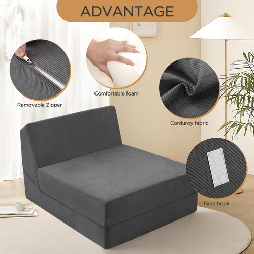 Panghuhu88 Sofá Cama Plegable De Espuma 3 En 1 Sofá Cama